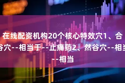 在线配资机构20个核心特效穴1、合谷穴﹣﹣相当于﹣﹣止痛药2、然谷穴﹣﹣相当